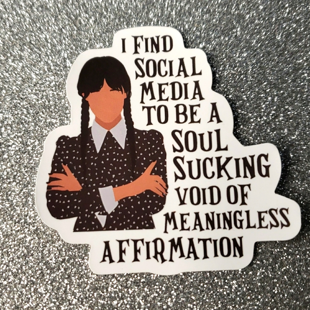 10/$10 ADDAMS FAMILY waterproof sticker Wednesday